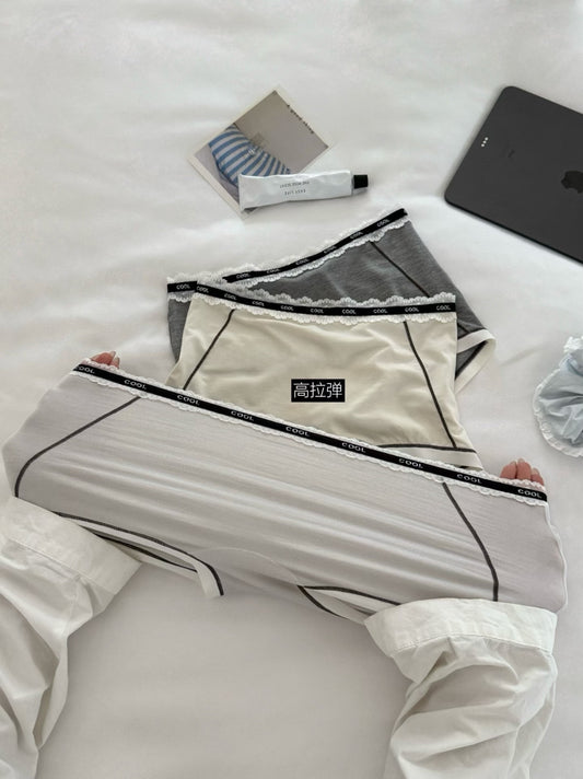 METWO - 簡約蕾絲小平角內褲 229#