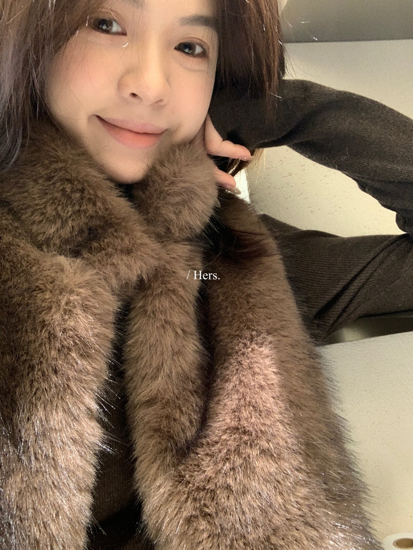HERS - 毛絨馬甲  92519#