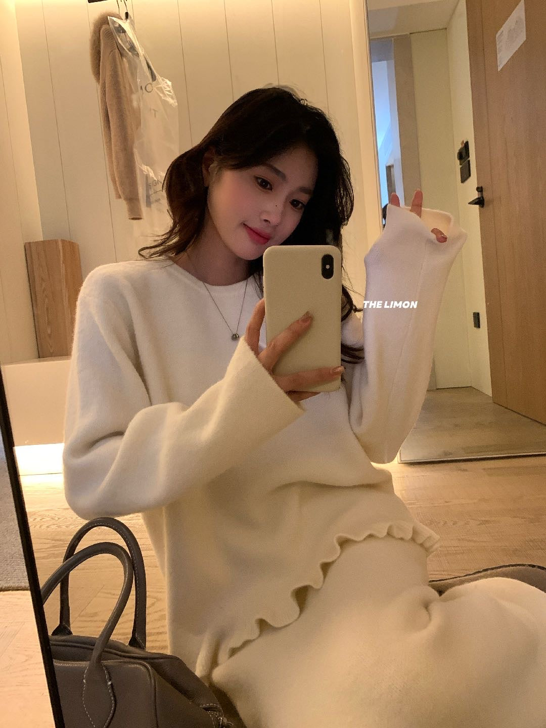 Limon - 云朵北極絨毛衣套裝  2282#