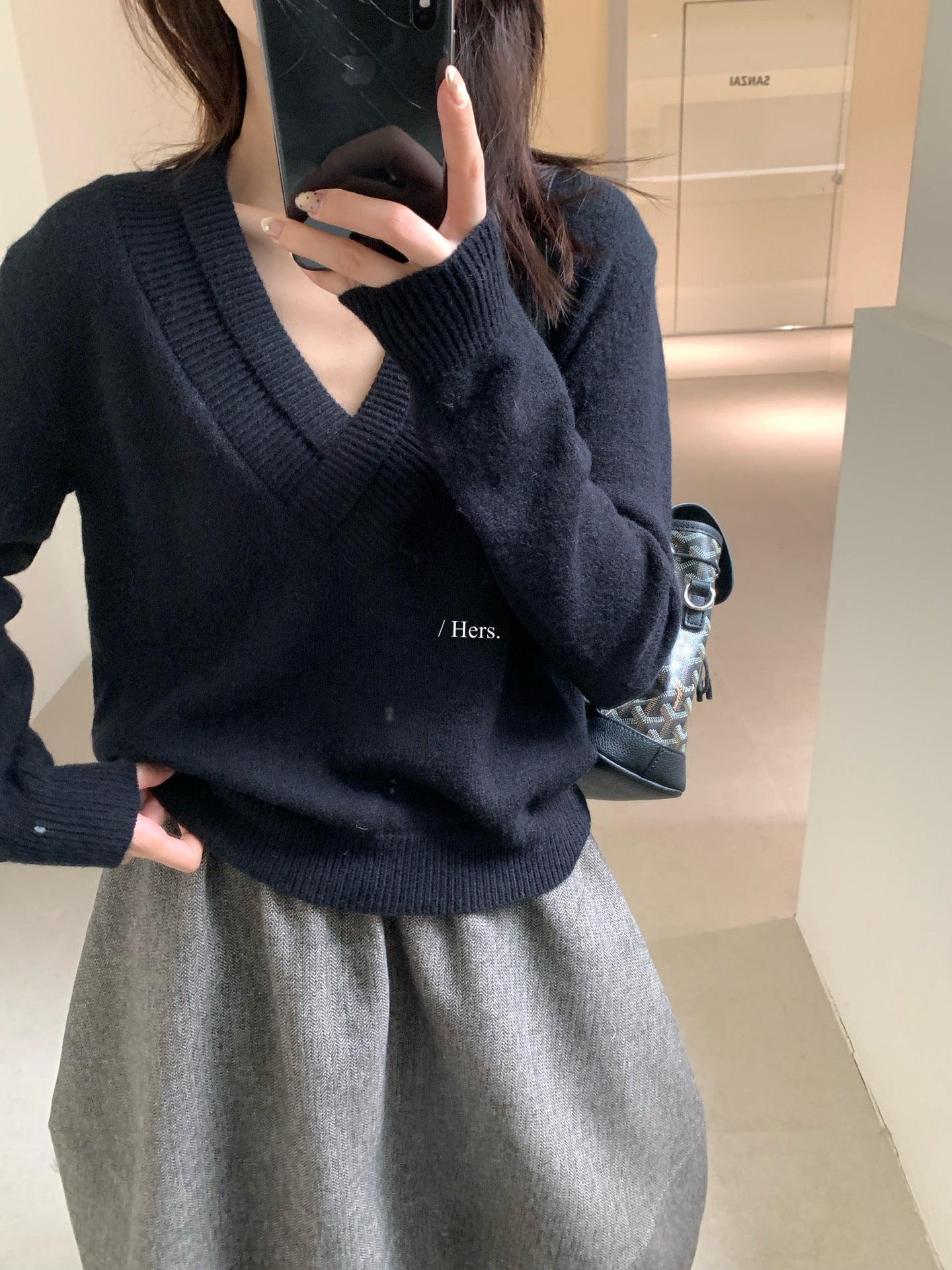 Hers -  V領毛衣   92622#