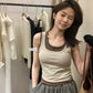 METWO> 假兩件帶BRA背心 8764#