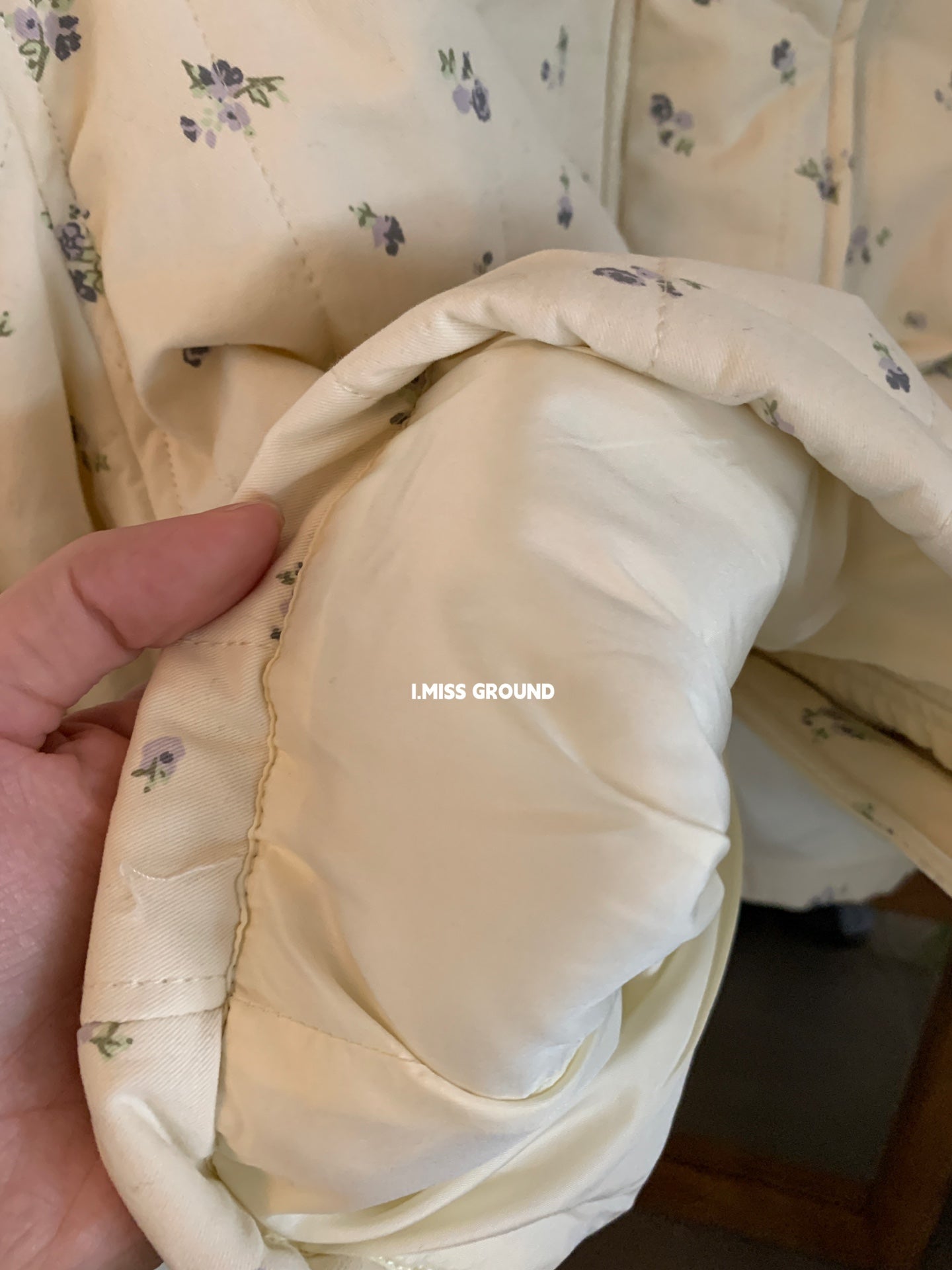 I MISS - 氣質花花棉服  80812#