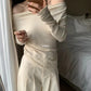 HERS> 多穿內絨花邊上衣 #10262#