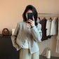 HERS - 玫瑰扣小香風外套  92166#