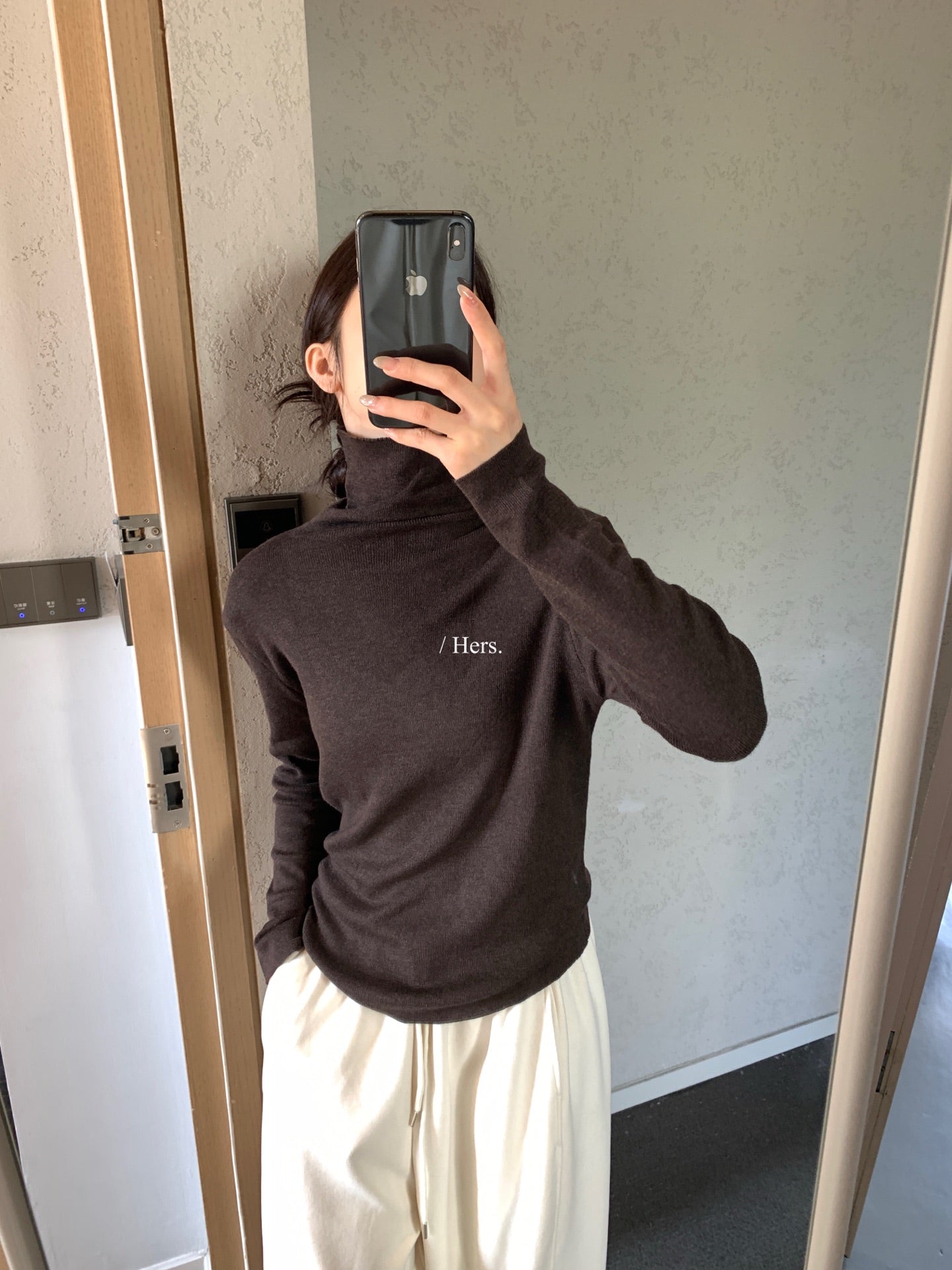 Hers - 高領針織打底  92470#