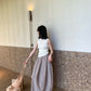 Hers - 格子山本半裙子   80304#