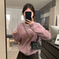HERS> 領口撞色輕毛衣 10287#