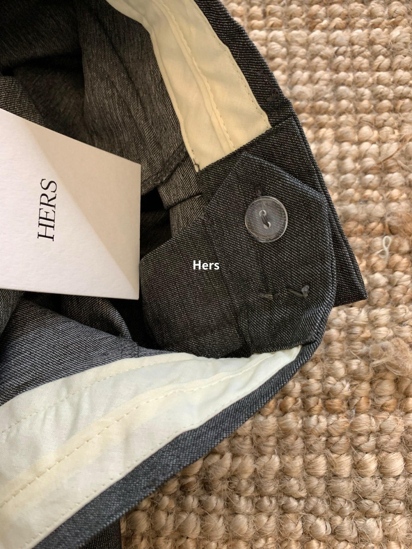 HERS> 垂感闊腿休閒褲  92011#