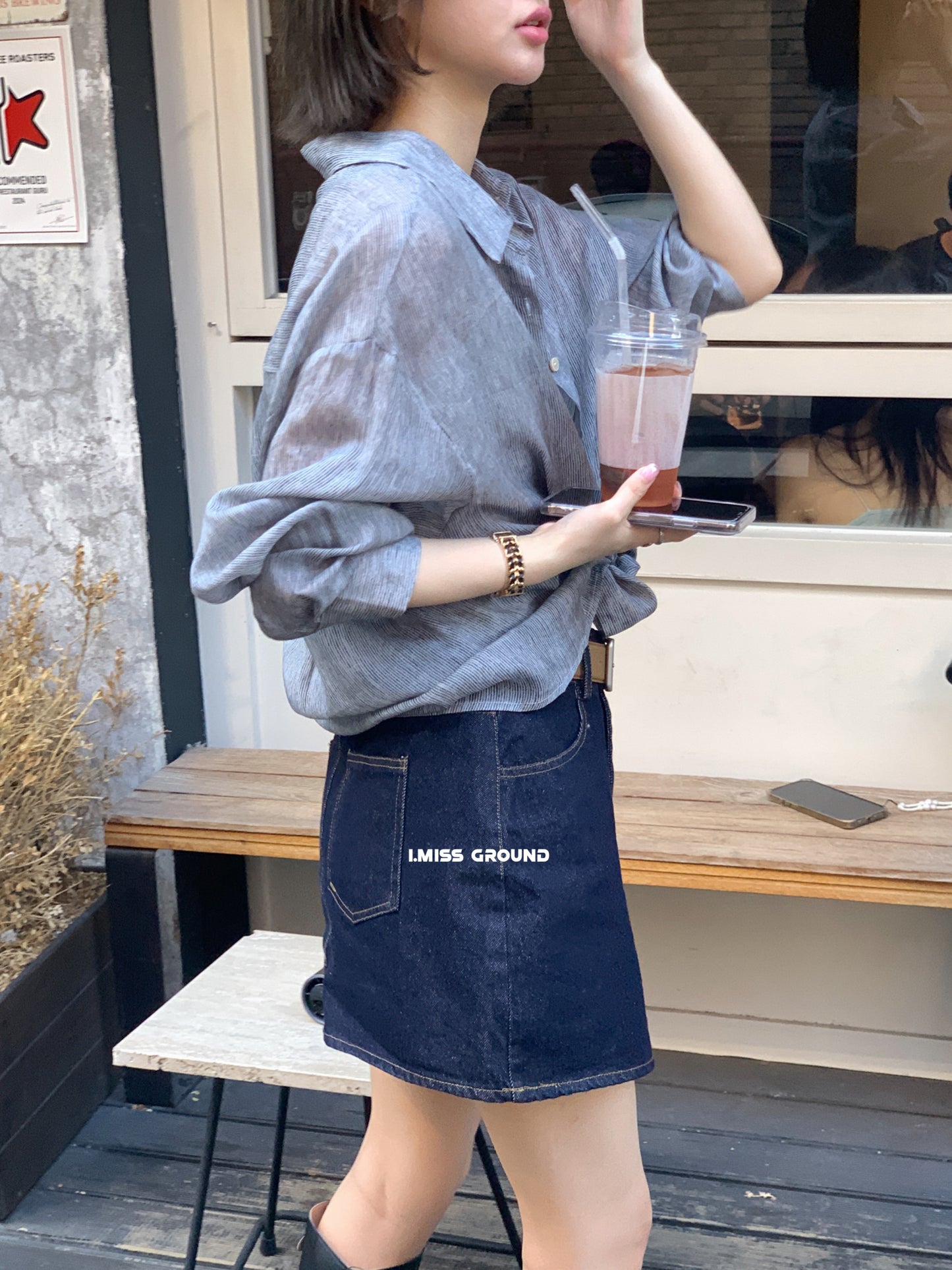 i miss - 苎麻天絲襯衫  3029#