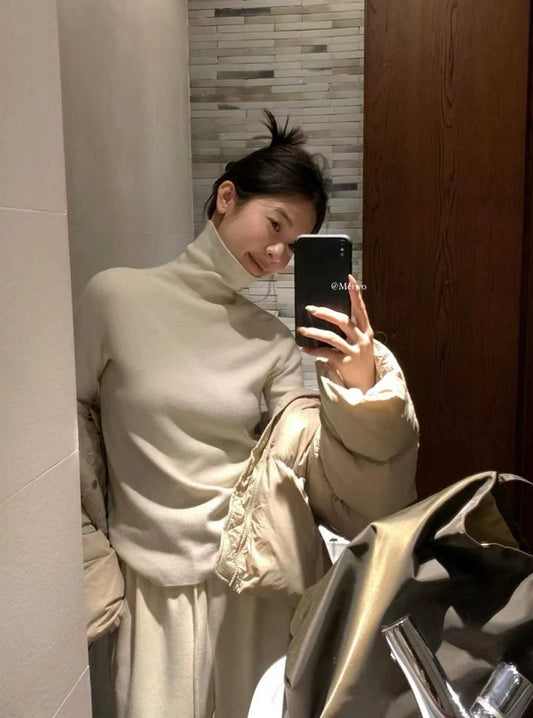 METWO> 山羊絨高領針織 2240#