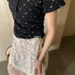 METWO>小飛袖正肩碎花T 08031#