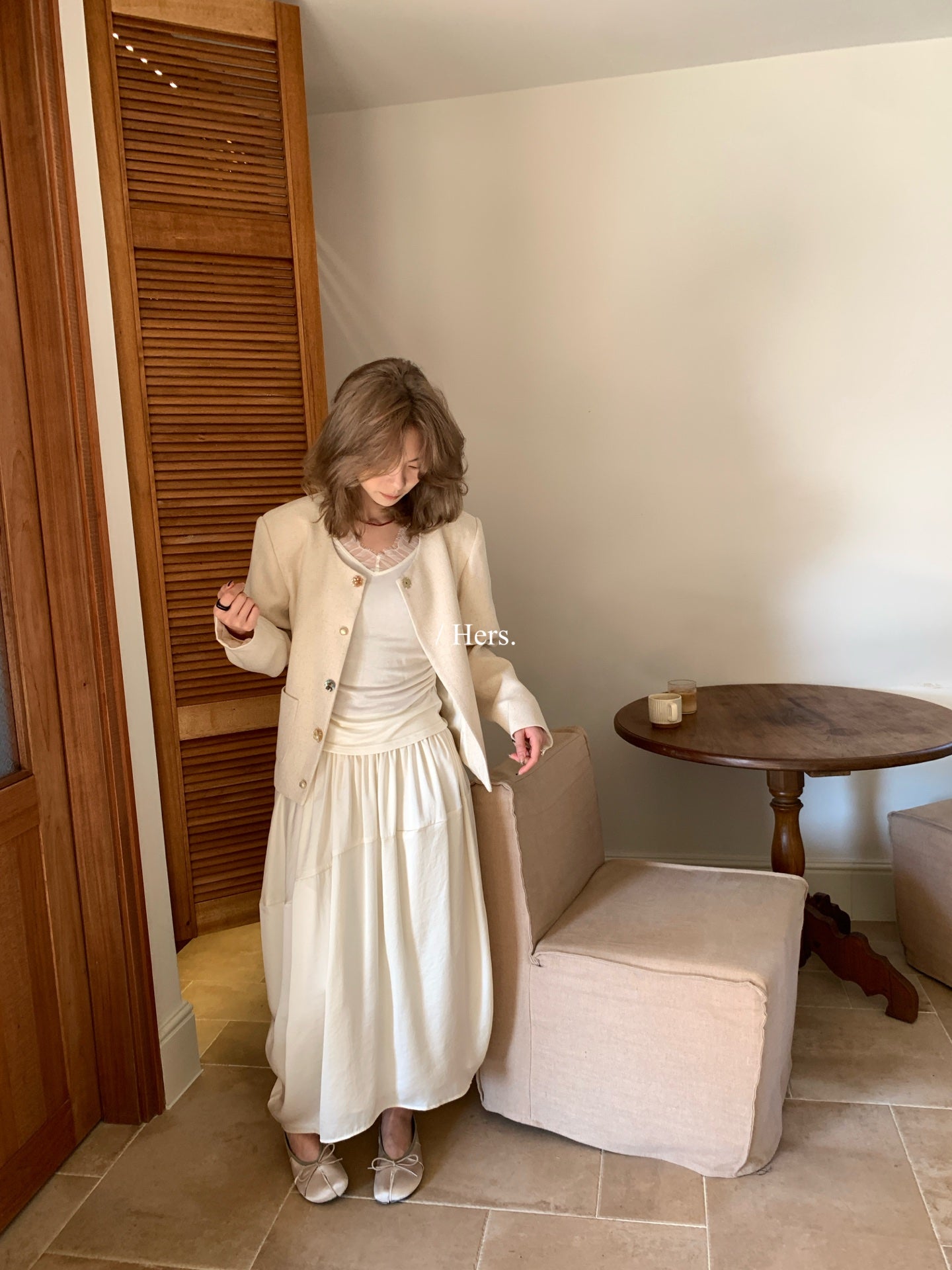 Hers - 精緻扣小香外套   80144#