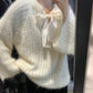 HERS> 前後兩穿繫帶毛衣 #10395#