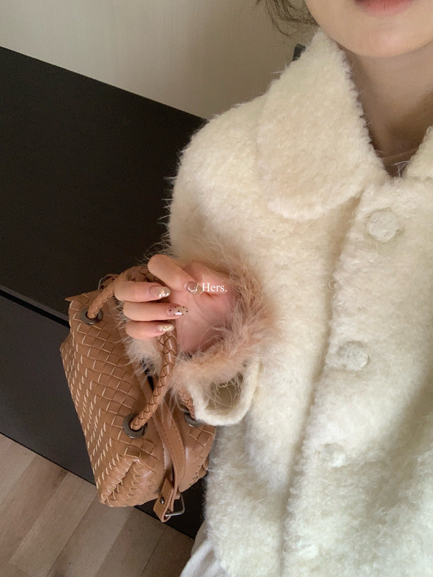 Hers - 奶芙芙小香風夾絨外套    92564#