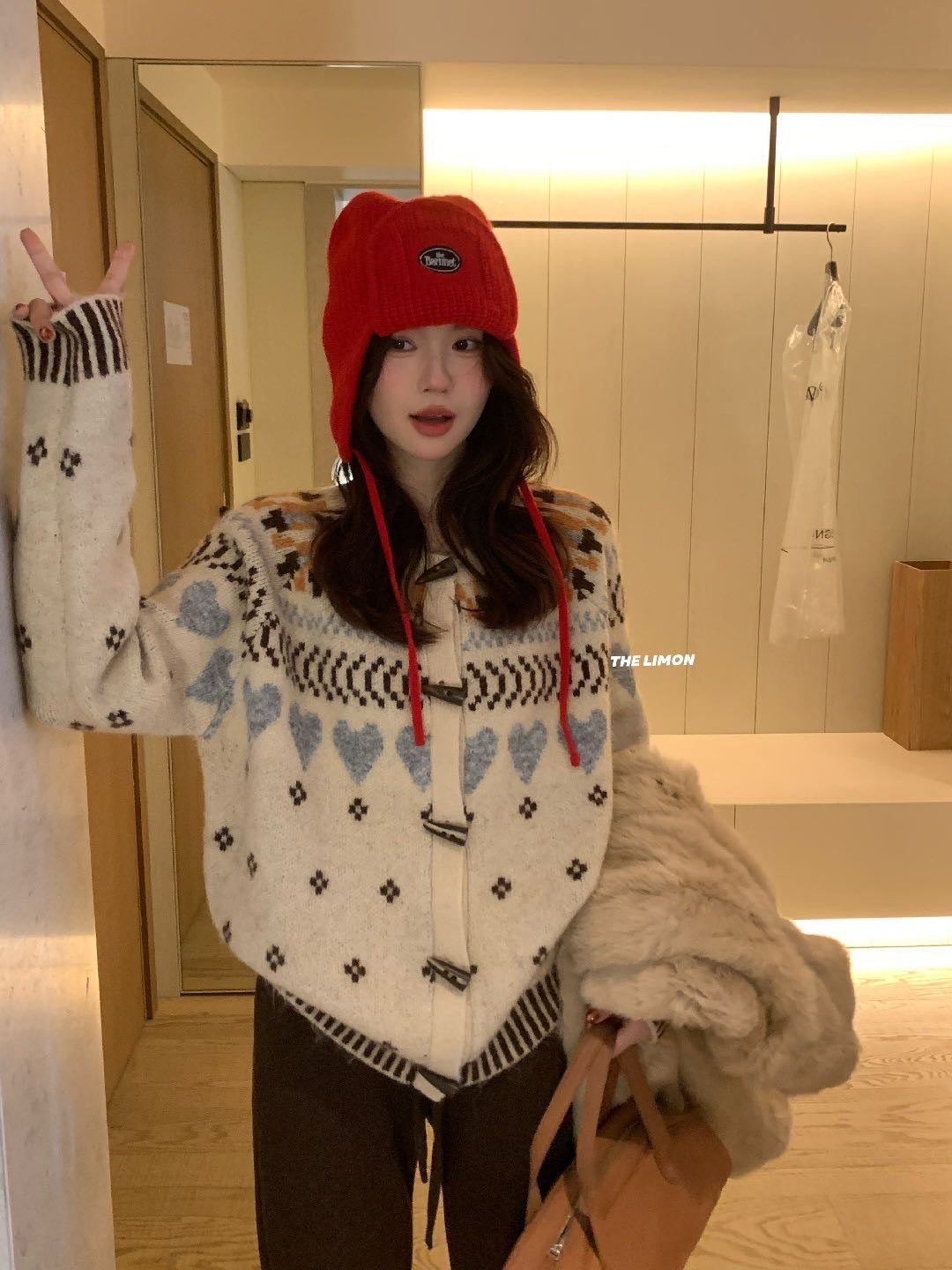 Limon - 羊駝毛衣開衫  2287#