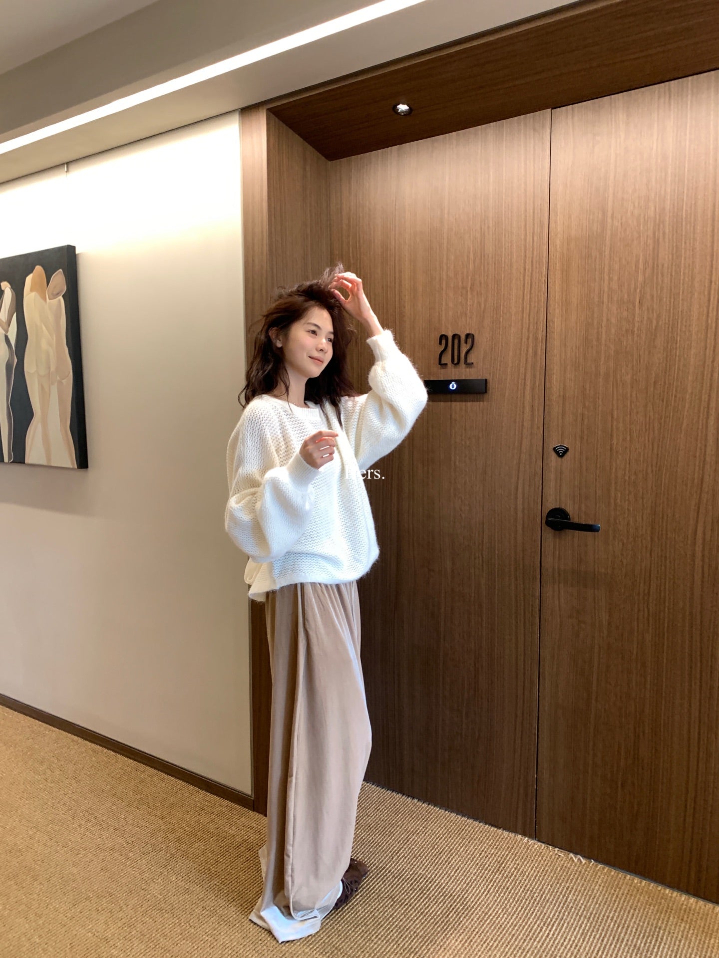 Hers - 韓標氣質綁帶毛衣  92459#