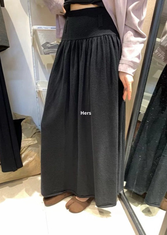 Metwo -  收腹羊絨傘裙(附皮帶) 2100#