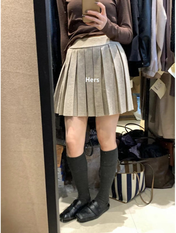 HERS> 羊絨百摺裙 #10146#