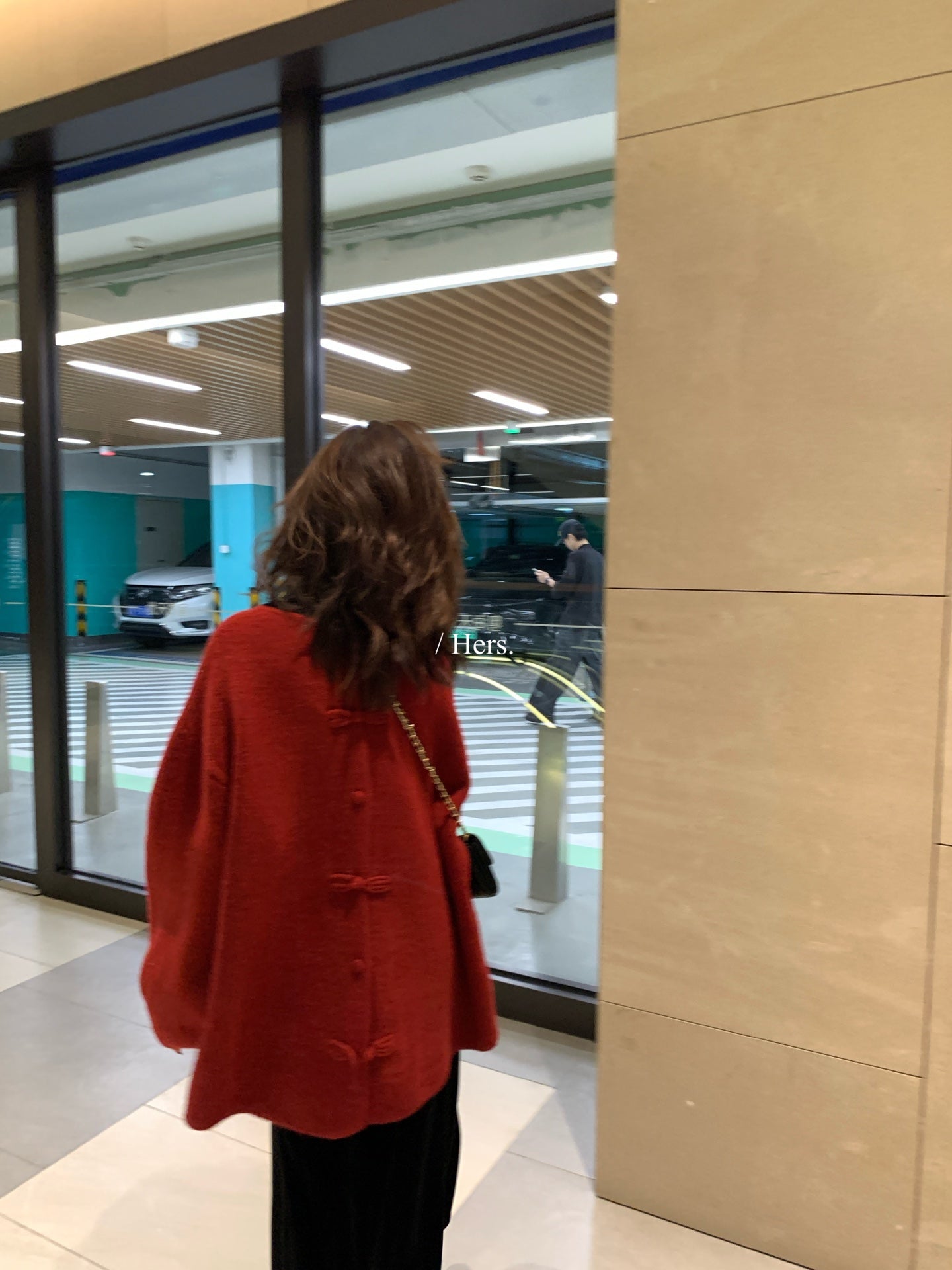 seeUbye - 後盤蝴蝶扣中長款氣質針織毛衣  92817#