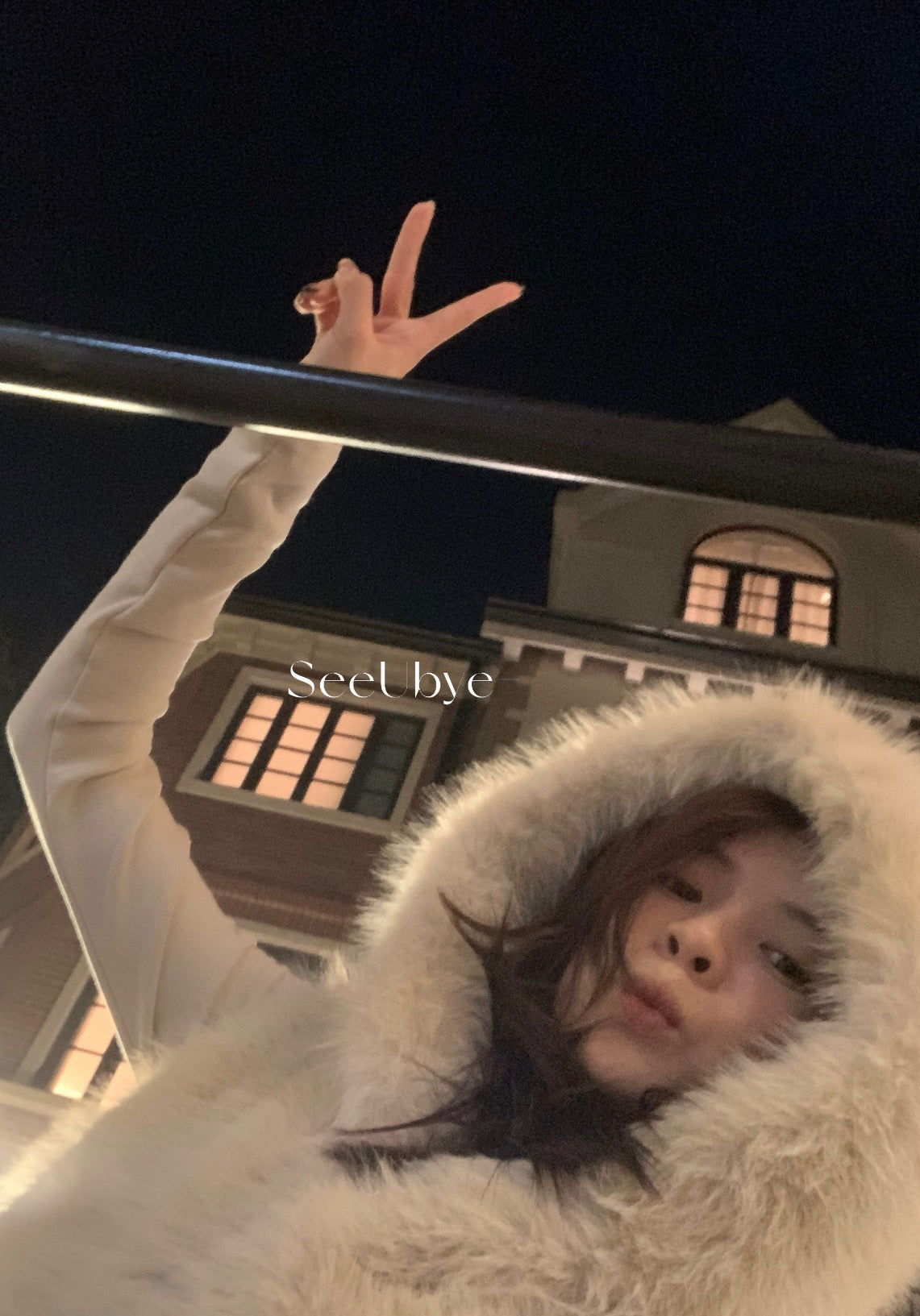 seeUbye - 皮草毛絨連帽馬甲  710#