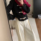 HERS>牛角扣呢子外套2色 8502#