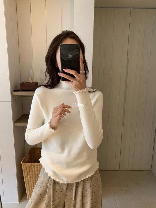 Hers - 一體絨暖爐木耳邊打底   92671#