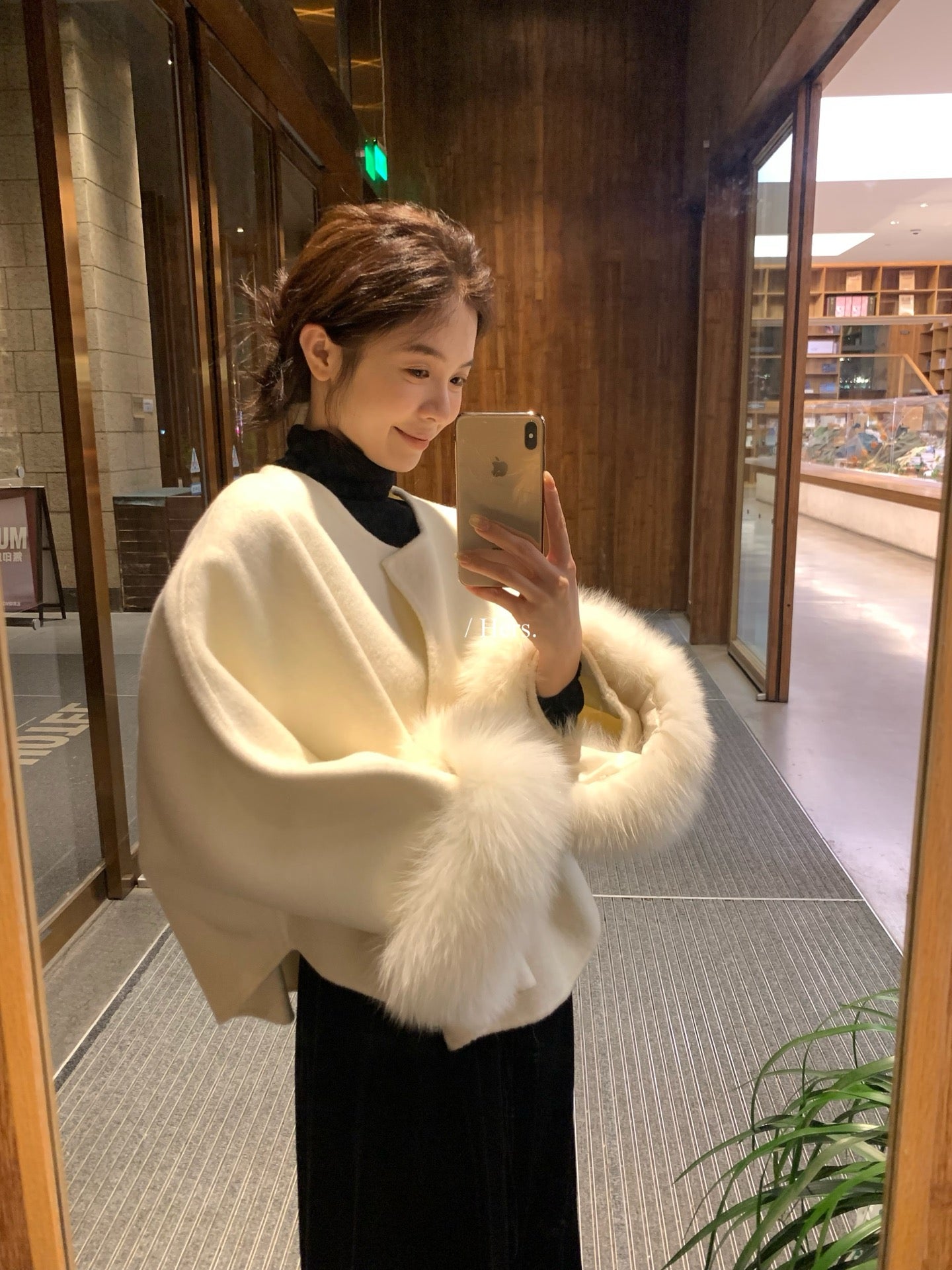 Hers - 重工雙面羊毛外套  92631#