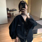 HERS - V領綁帶蕾絲衫  92245#