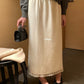 HERS> 羊絨蕾絲花邊半裙 10519#