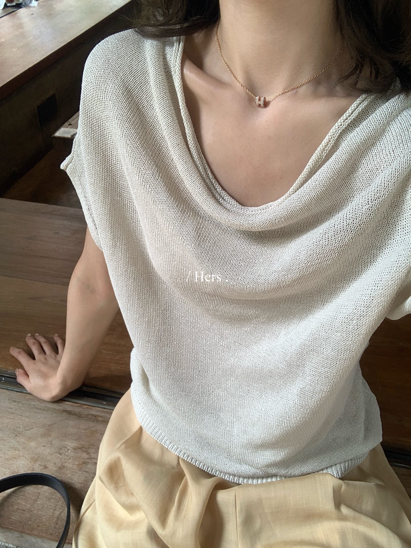 Hers - 蕩領氣質針織衫   08180#