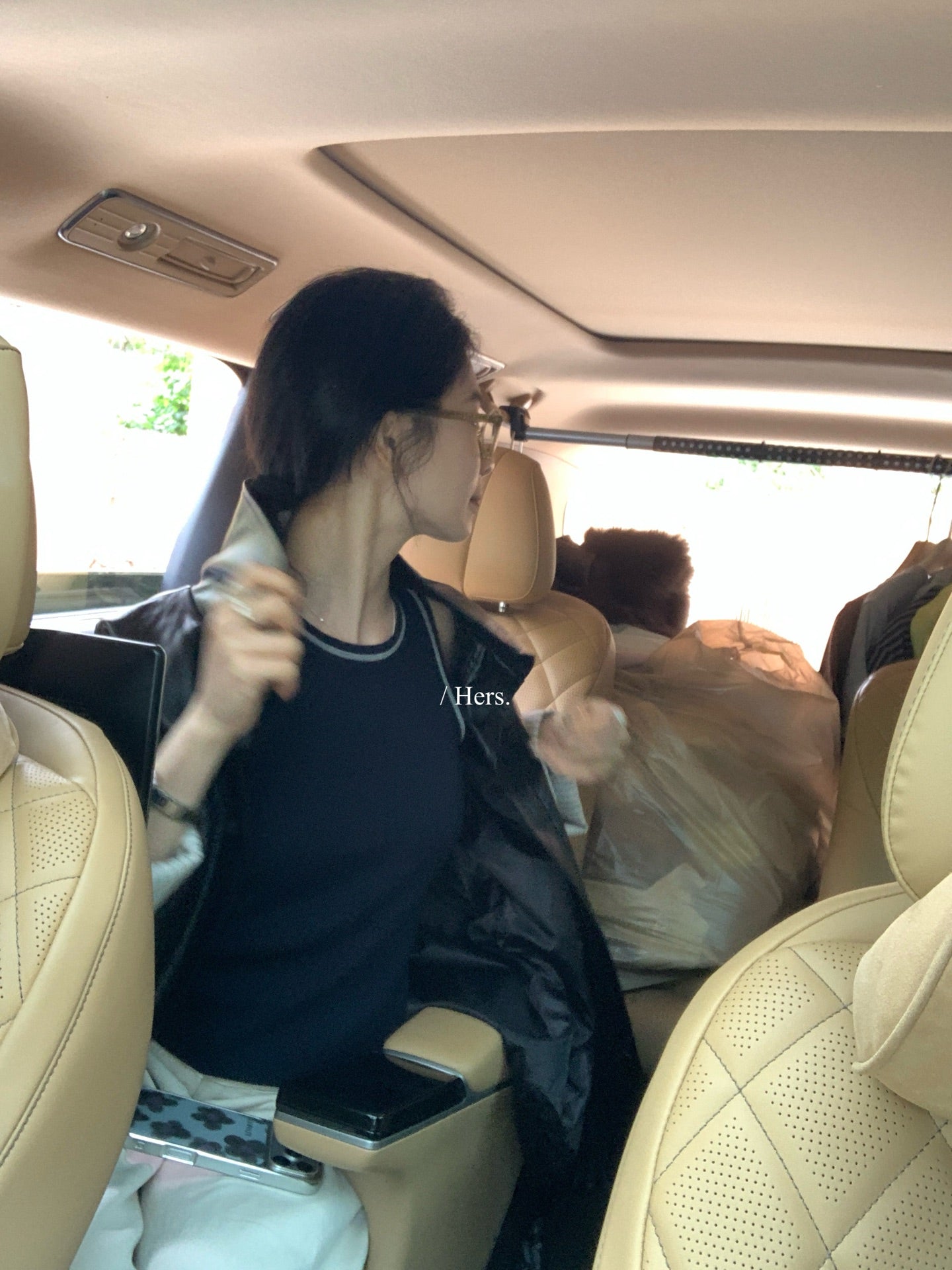 Hers - 撞色針織背心   08127#