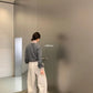 METWO> 灰拼粉棒球外套 2101#