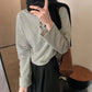 HERS>條紋鈕扣上衣 8852#