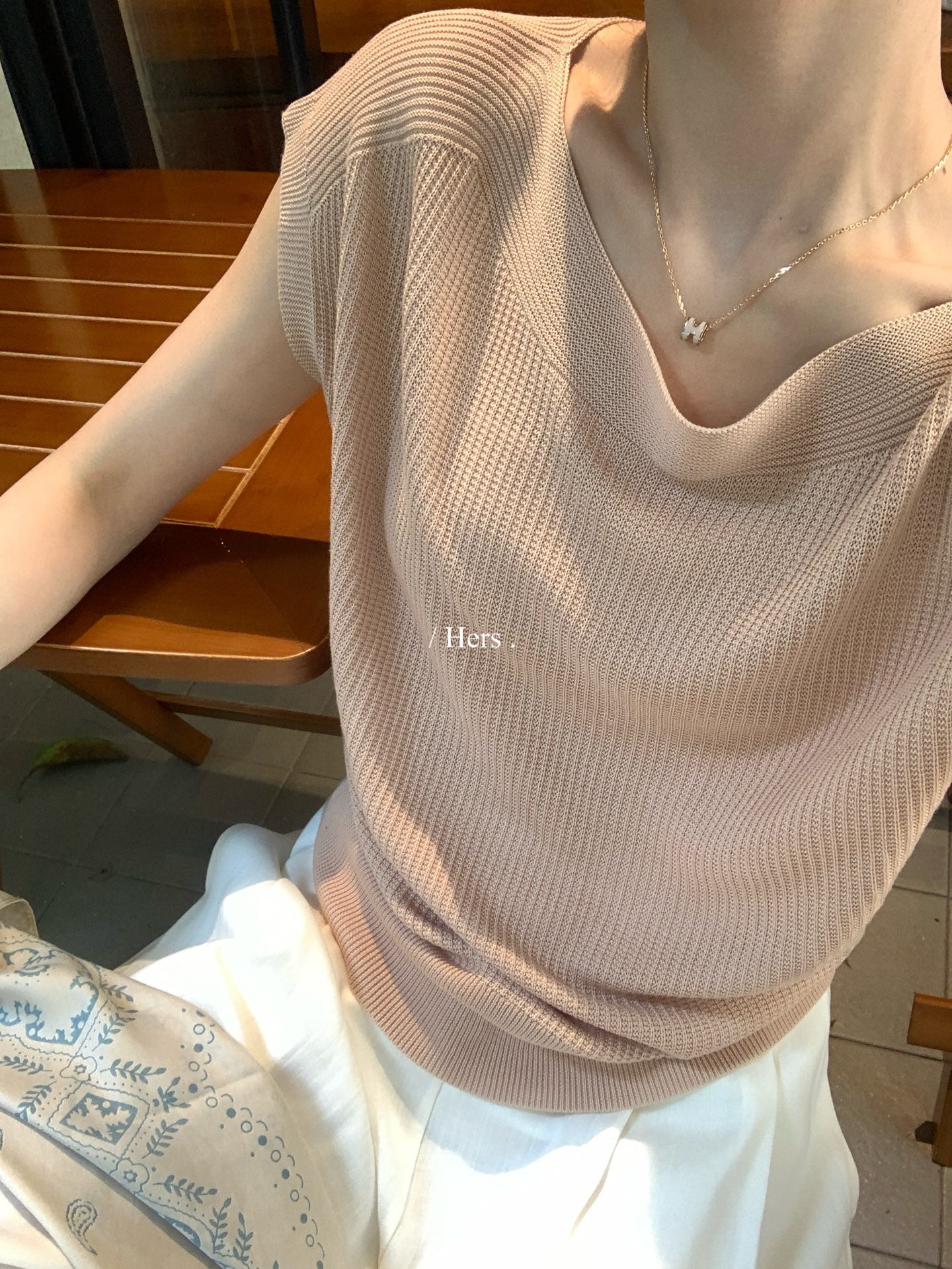 Hers -  小飛袖氣質針織衫    08160#