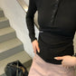 METWO> 直角肩掐腰針織T 軟糯彈 2106#