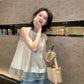 Hers - 肌理感無袖紗紗小衫   80354#