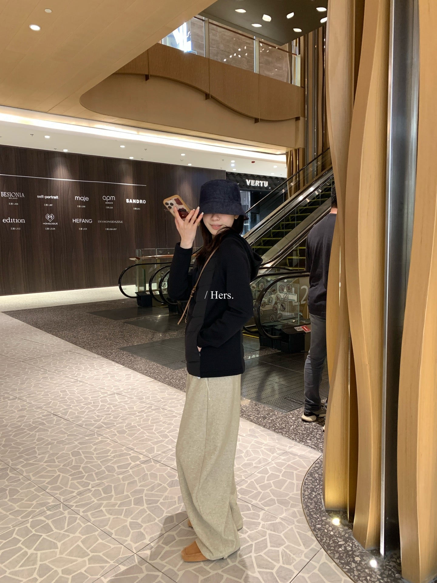 HERS - 小蠻腰蒙口空氣棉羽絨服 92577#