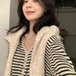 HERS>  針織條紋小外套  22000#