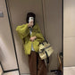 YJIA - 慵懶燈籠袖大開衫毛衣  687#