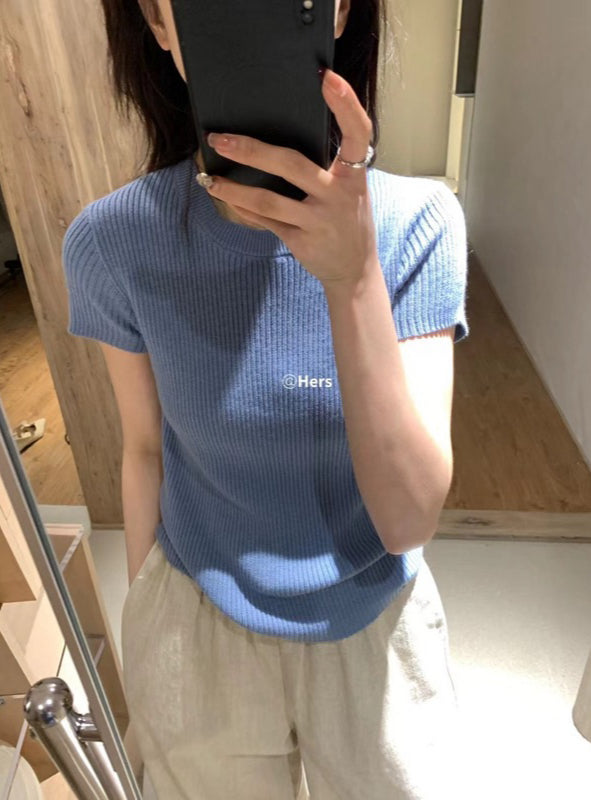 HERS> 純色日常針織衫 20352#
