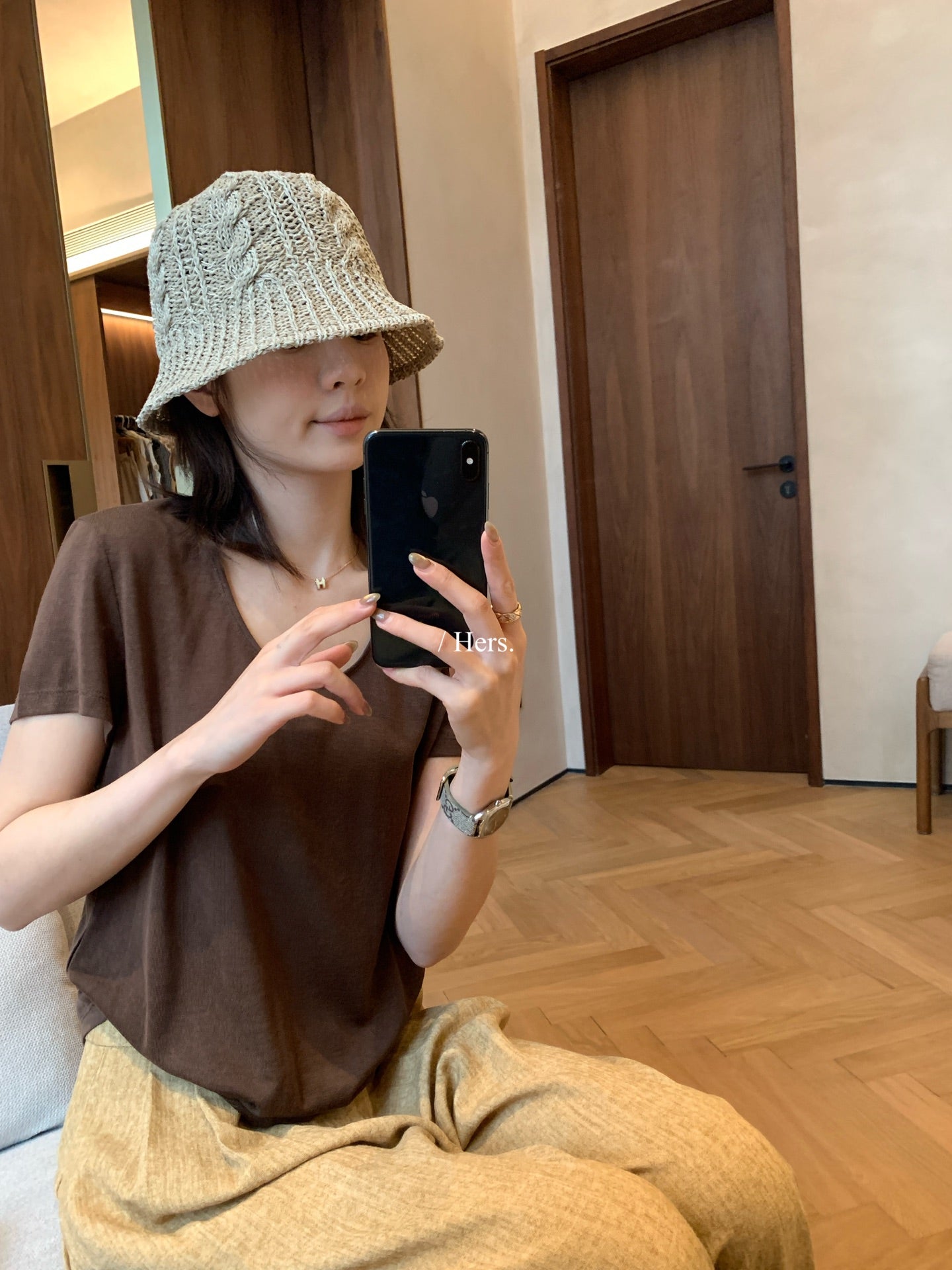 Hers - 萊賽爾涼感面膜T  80632#