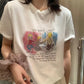 HERS> 小眾繪畫白T 20741#