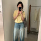HERS> 復古水洗牛仔褲 20393#