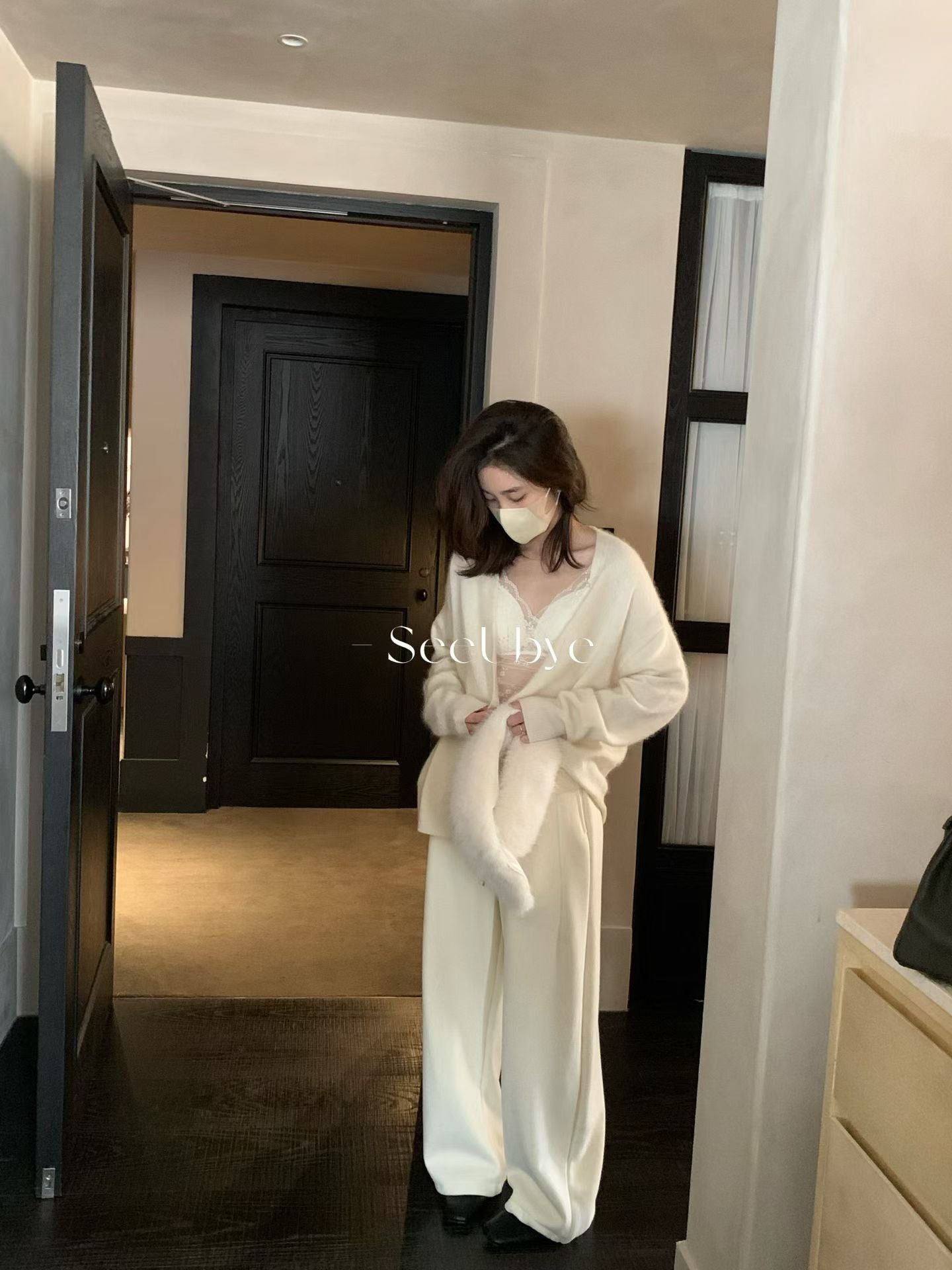 seeUbye - 暖暖褲王 加絨抽繩衛褲  720#