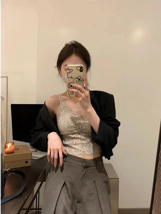 METWO> 島國蕾絲背心BRA 80#