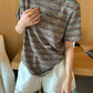 HERS>  撞色條紋T  20609#