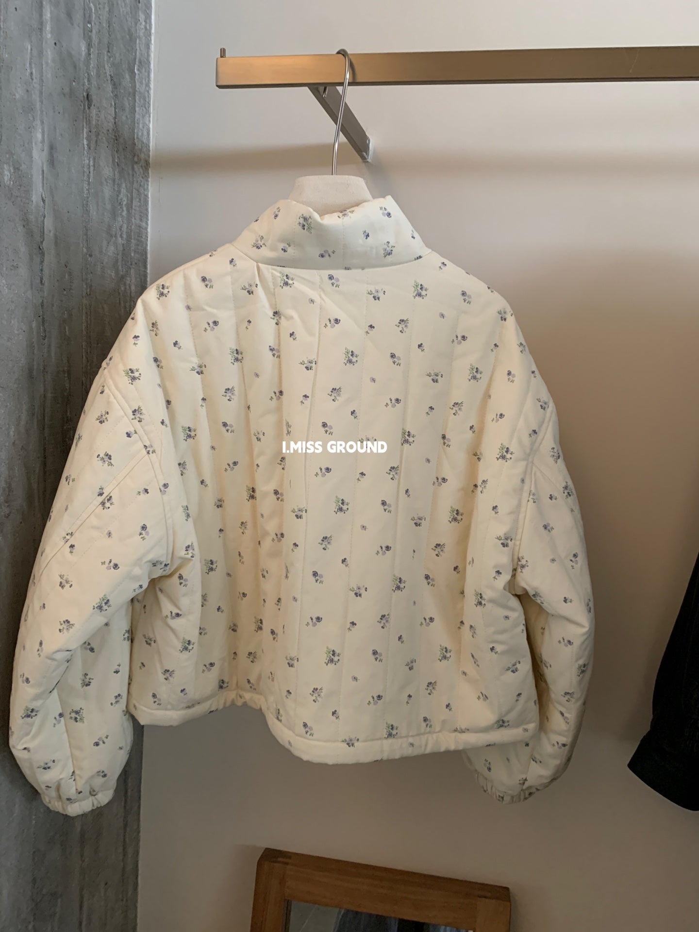 I MISS - 氣質花花棉服  80812#