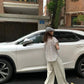 HERS> 小飛袖條紋襯衫 20650#