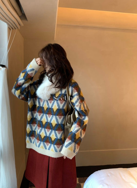 seeUbye - 新年/聖誕大版毛衣  708#