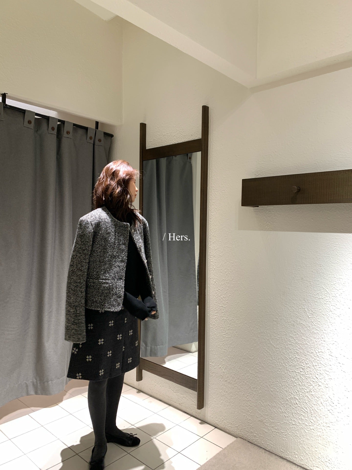 Hers - 羽絨小香風外套  92613#